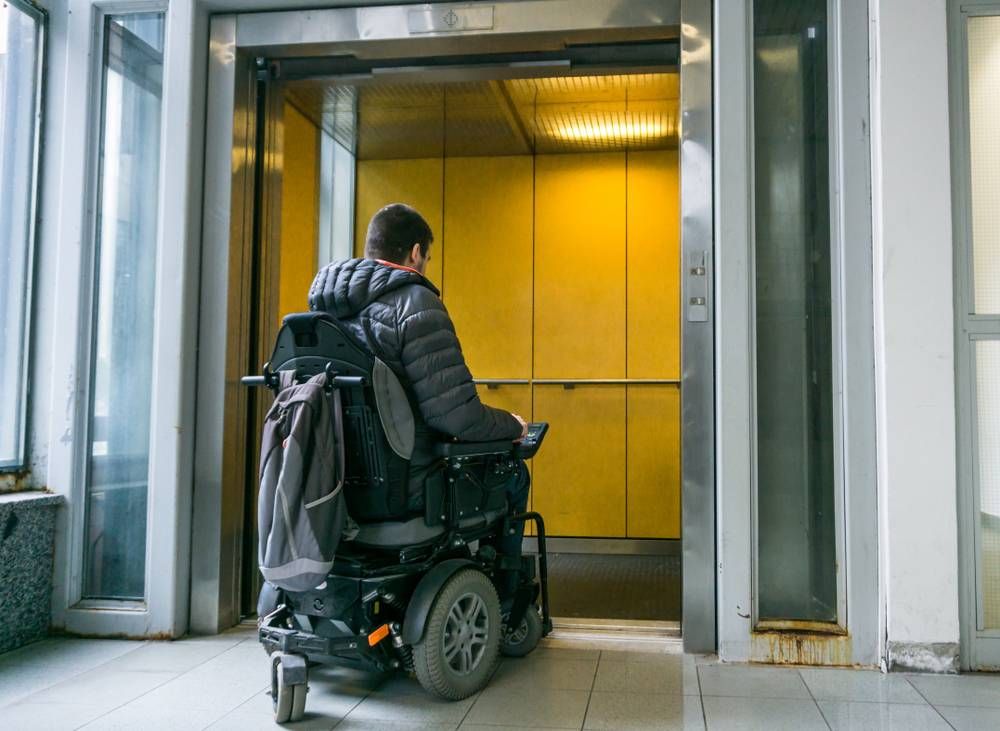 Best Way to Move a Wheelchair onto an Elevator