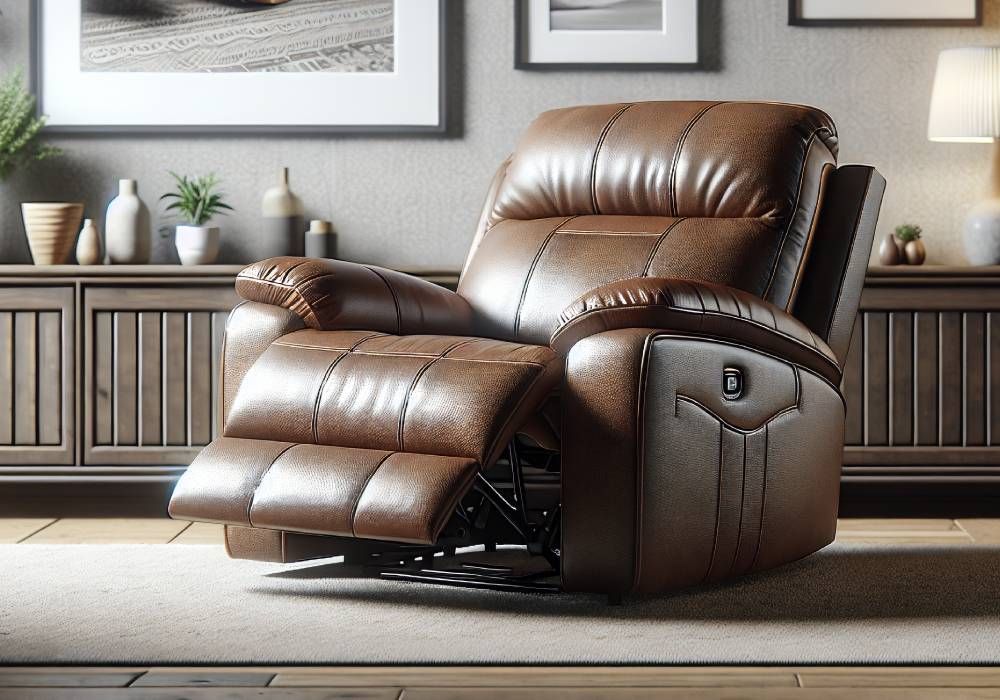 brown leather recliner for sleeping