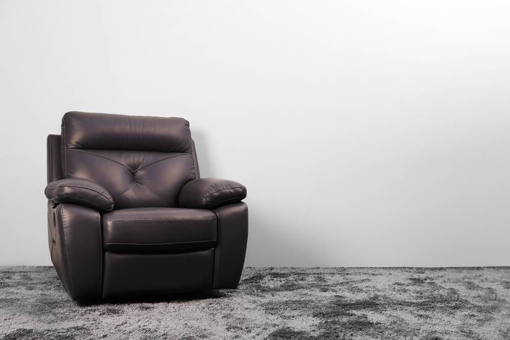 brown wall recliner white wall