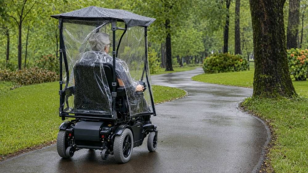 can you use an electric wheelchair in the rain
