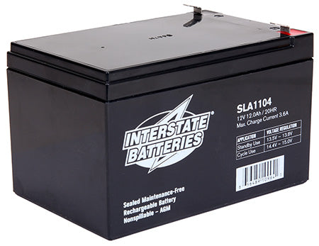 Wheelchair & Scooter Universal Interstate Battery - 12 Amp 12 Volt Deep Cycle (Pair)