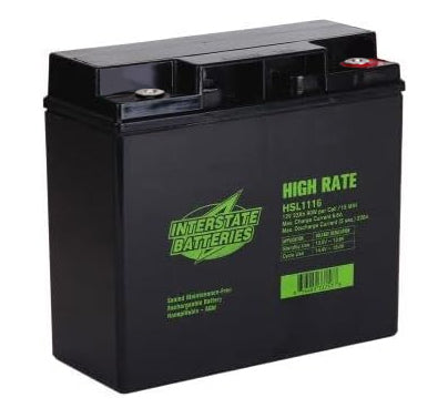 Wheelchair & Scooter Universal Intersate Battery - 22 Amp 12 Volt Deep Cycle (Pair)