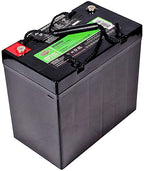 Wheelchair & Scooter Interstate Battery - 55 Amp 12 Volt Deep Cycle Flat Top (Pair)