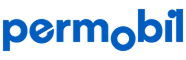 Permobil logo in blue on a white background