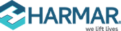 Harmar logo with a blue and gray color scheme on a white background
