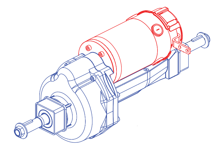 Motor/Brake/Transaxle Assembly - Baja Bandit