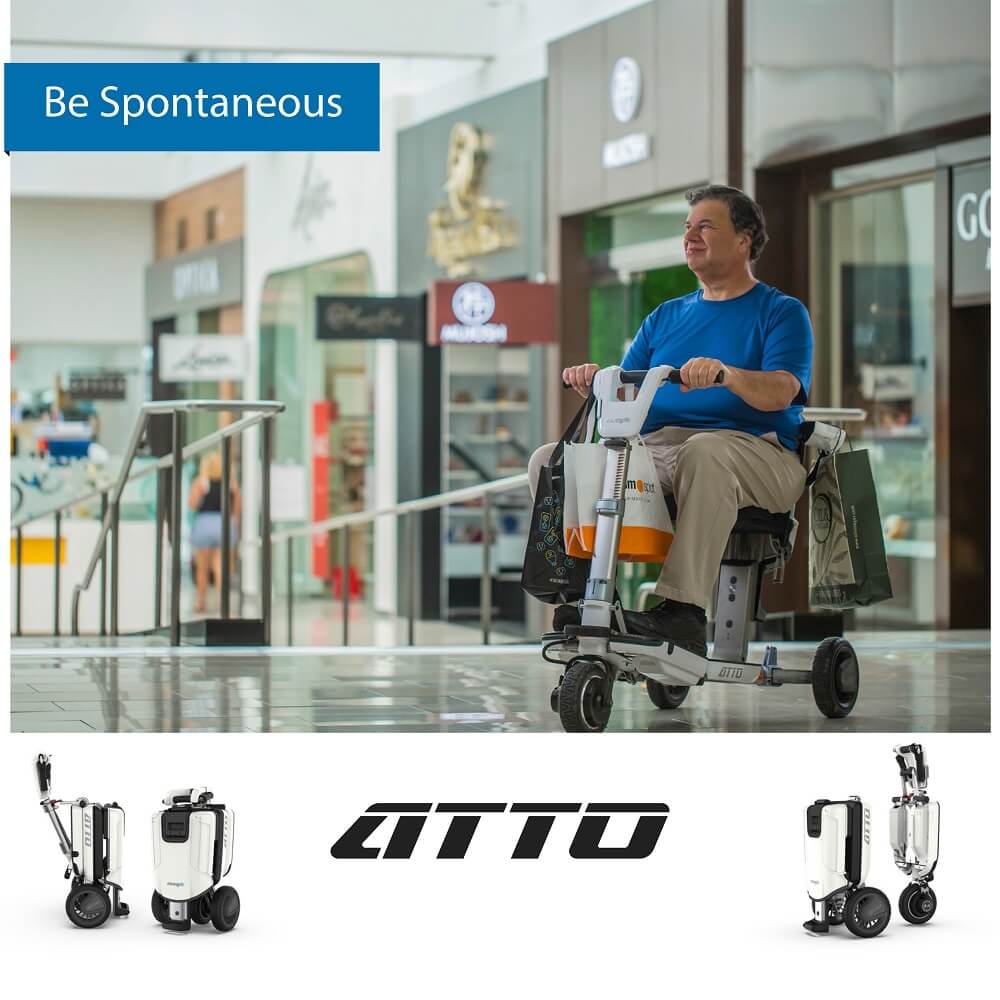 ATTO Folding Mobility Scooter - New