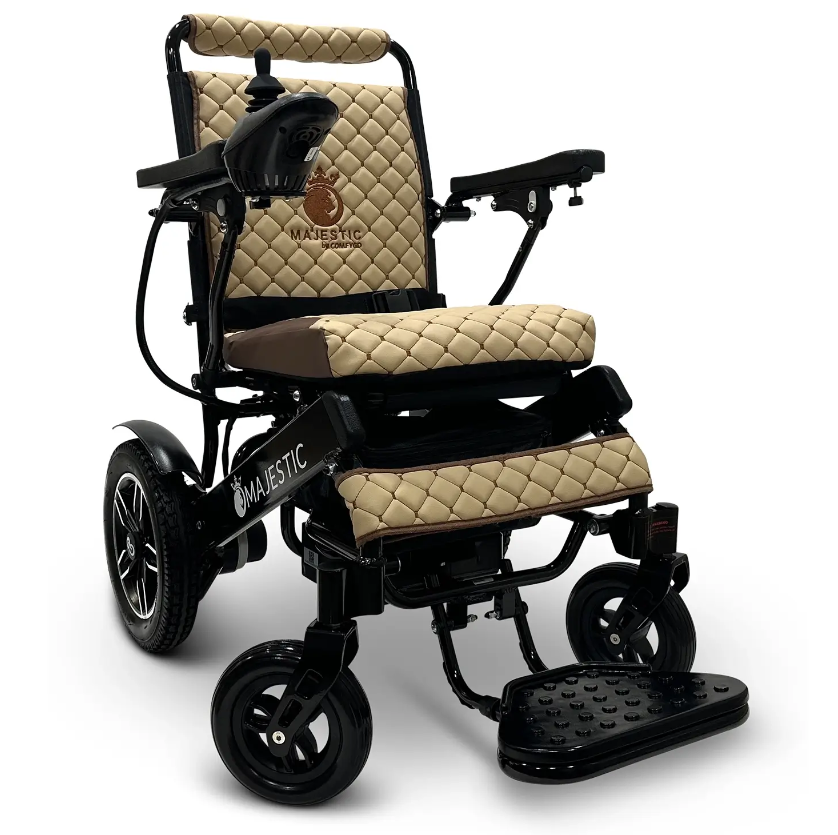 MAJESTIC IQ-8000 Manual Folding Remote Controlled Electric Wheelchair - ComfyGO