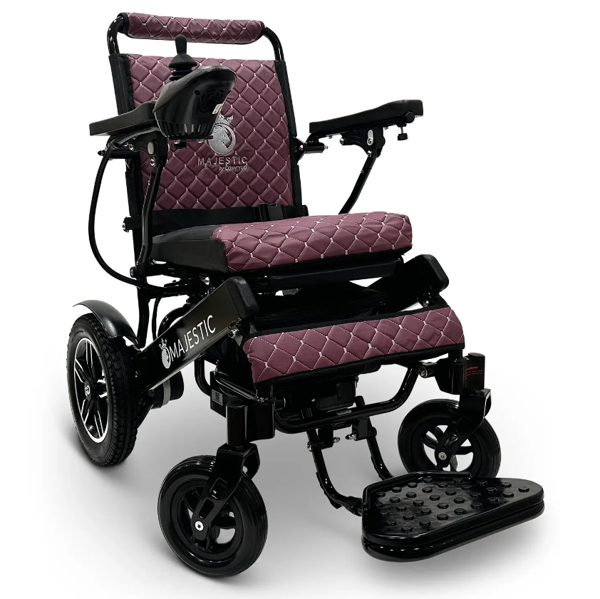 MAJESTIC IQ-8000 Manual Folding Remote Controlled Electric Wheelchair - ComfyGO