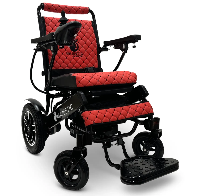 MAJESTIC IQ-8000 Manual Folding Remote Controlled Electric Wheelchair - ComfyGO