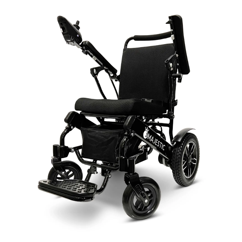 MAJESTIC IQ-8000 Manual Folding Remote Controlled Electric Wheelchair - ComfyGO