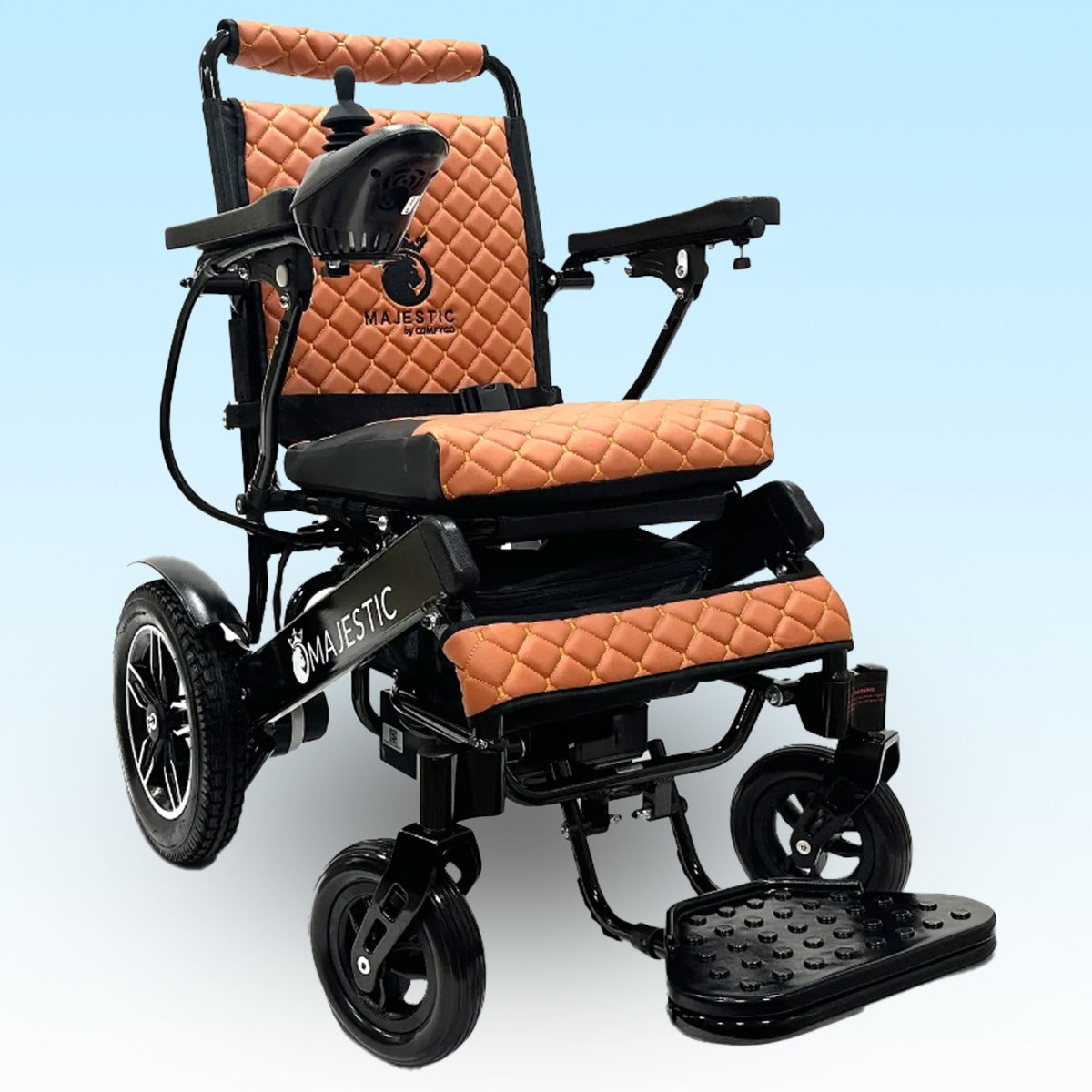 MAJESTIC IQ-8000 Manual Folding Remote Controlled Electric Wheelchair - ComfyGO