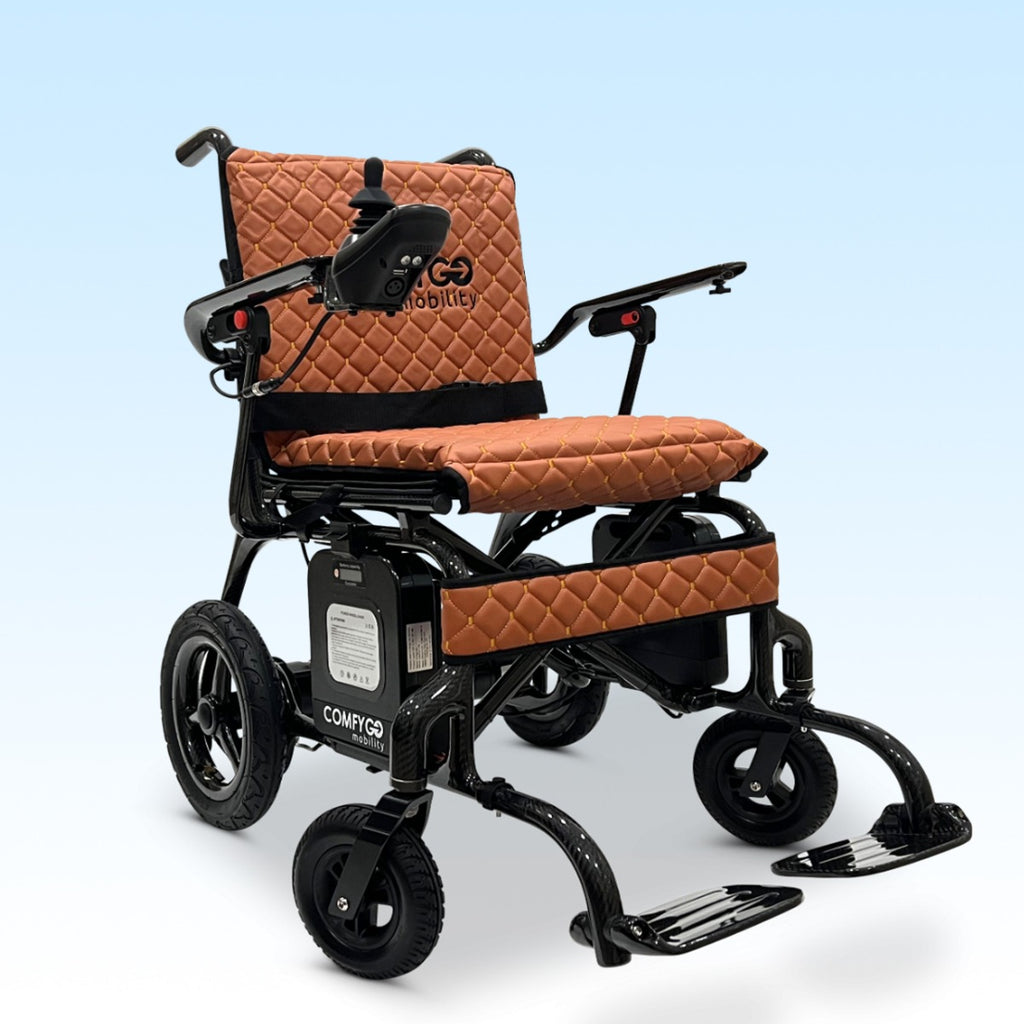 Phoenix Carbon Fiber Electric Wheelchair: Lightweight, Long-Range, Airline Approved - ComfyGo