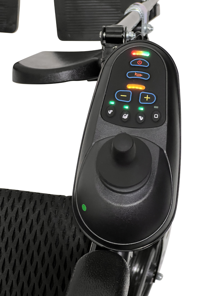 X-9 ComfyGO Remote Controlled Electric Wheelchair, Auto Reclining Backrest & Lifting Leg Rests