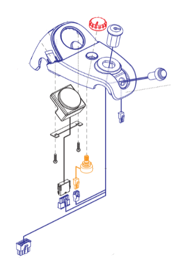 Top Console Assembly - Go Go Sport EZ Turn