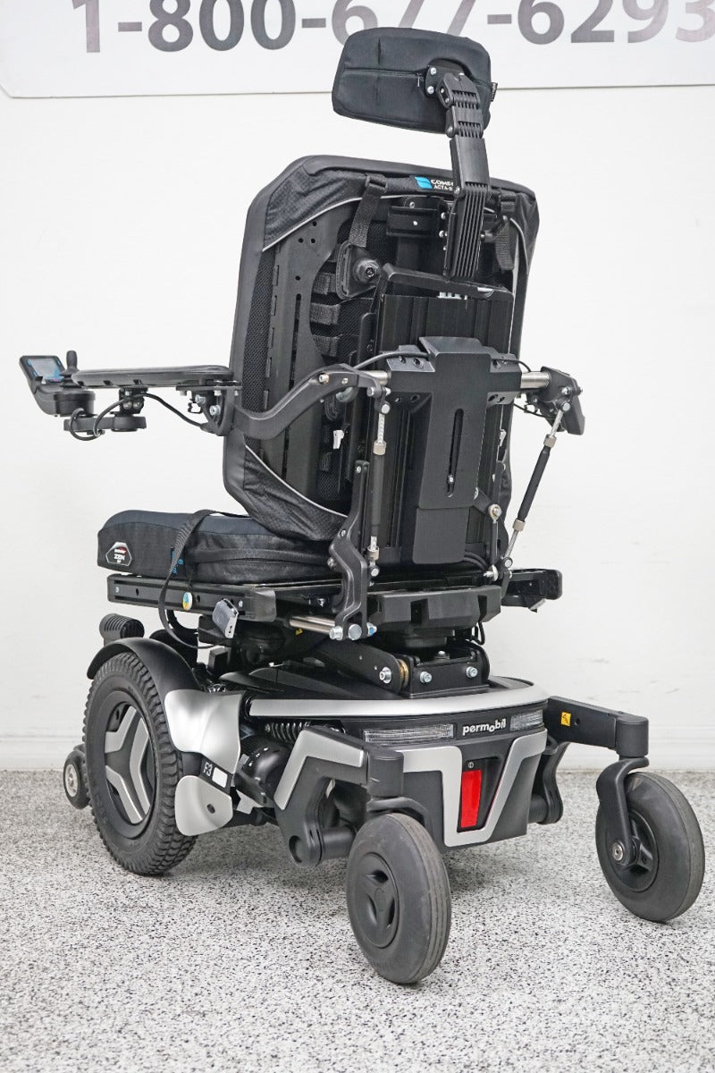Permobil F3 Power Wheelchair 12" Seat Lift, Tilt, Recline, Legs & Anterior Tilt - 6108