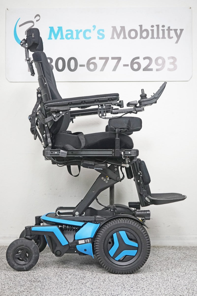 Permobil F3 Power Wheelchair 12" Seat Lift, Tilt, Recline, Legs & Anterior Tilt - 6123