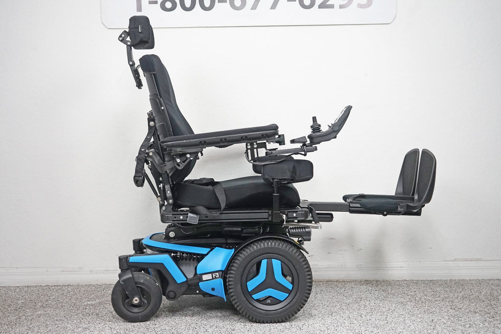 Permobil F3 Power Wheelchair 12" Seat Lift, Tilt, Recline, Legs & Anterior Tilt - 6123