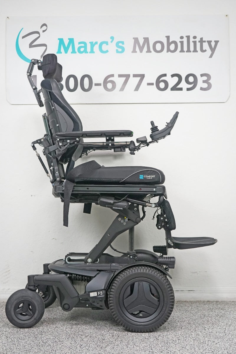 Permobil F3 Power Wheelchair 12" Seat Lift, Tilt, Recline, Legs & Anterior Tilt - 8169