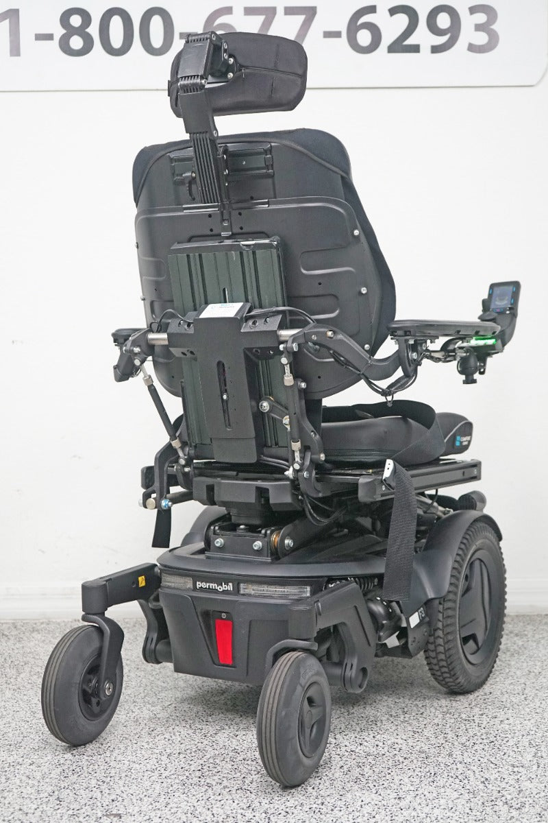 Permobil F3 Power Wheelchair 12" Seat Lift, Tilt, Recline, Legs & Anterior Tilt - 8169