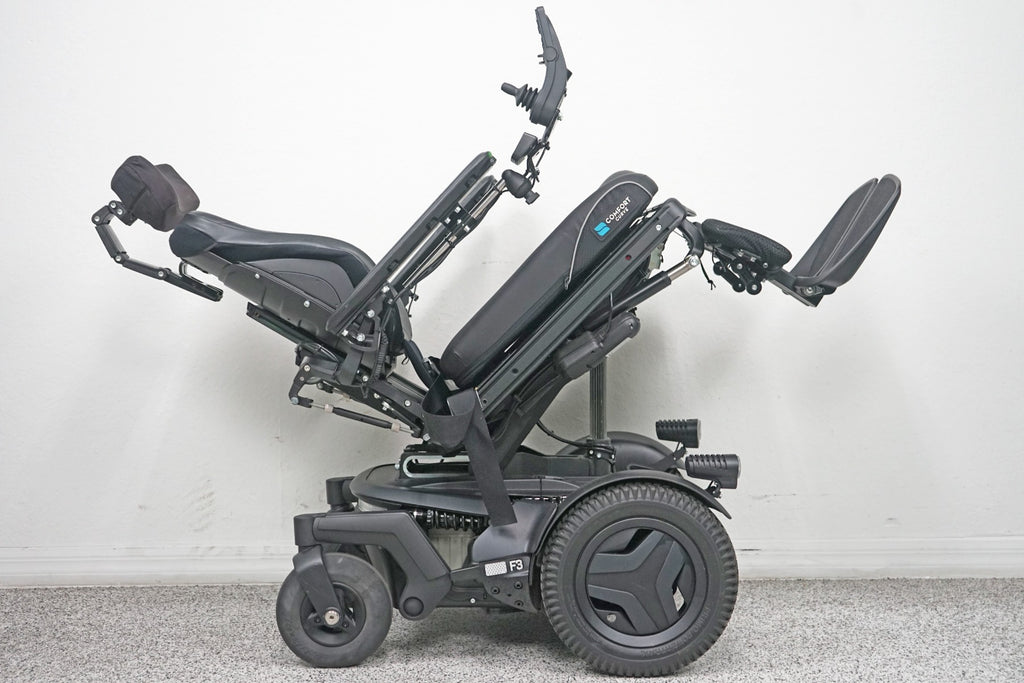 Permobil F3 Power Wheelchair 12" Seat Lift, Tilt, Recline, Legs & Anterior Tilt - 8169