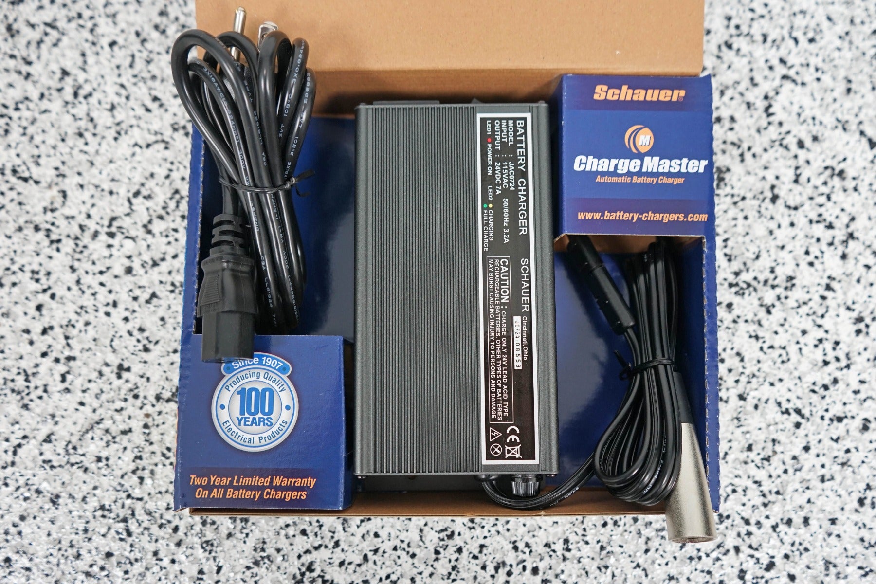 7 Ah 24 V Battery Charger for Power Chairs and Scooters