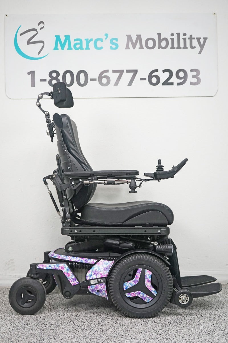 Permobil F3 Power Wheelchair 12" Seat Lift, Tilt, Recline, Legs & Anterior Tilt - 8335
