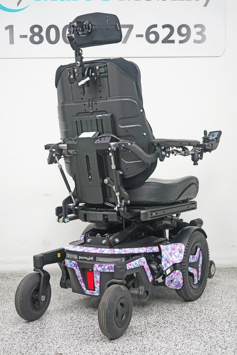 Permobil F3 Power Wheelchair 12" Seat Lift, Tilt, Recline, Legs & Anterior Tilt - 8335