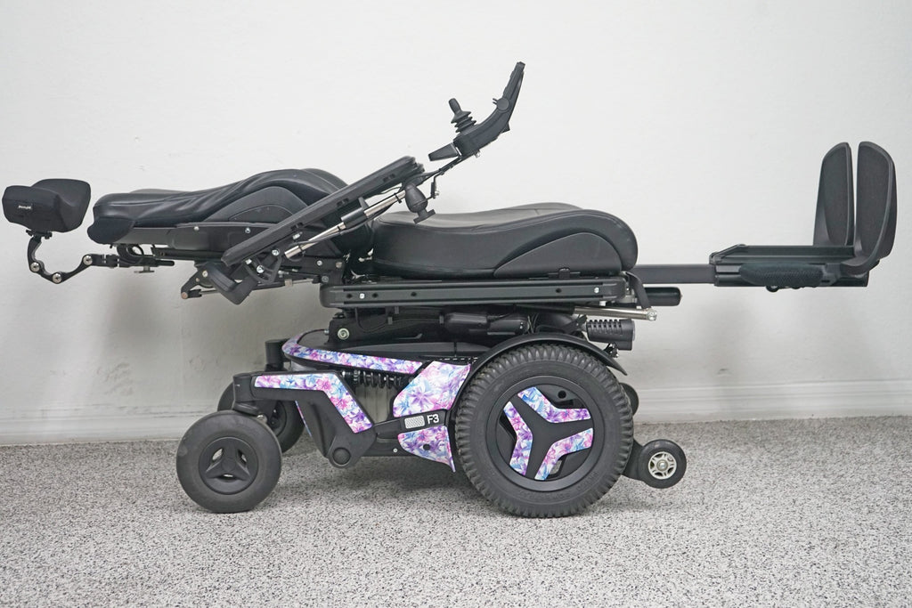 Permobil F3 Power Wheelchair 12" Seat Lift, Tilt, Recline, Legs & Anterior Tilt - 8335