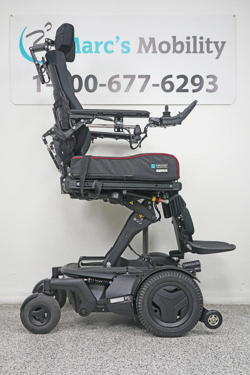Permobil F5 Power Wheelchair Seat Lift, Tilt, Recline, Legs & Anterior Tilt - 8400
