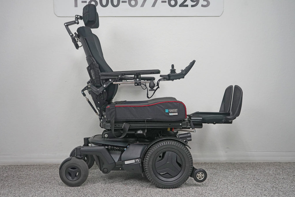 Permobil F5 Power Wheelchair Seat Lift, Tilt, Recline, Legs & Anterior Tilt - 8400