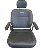 High Back Black Vinyl Seat