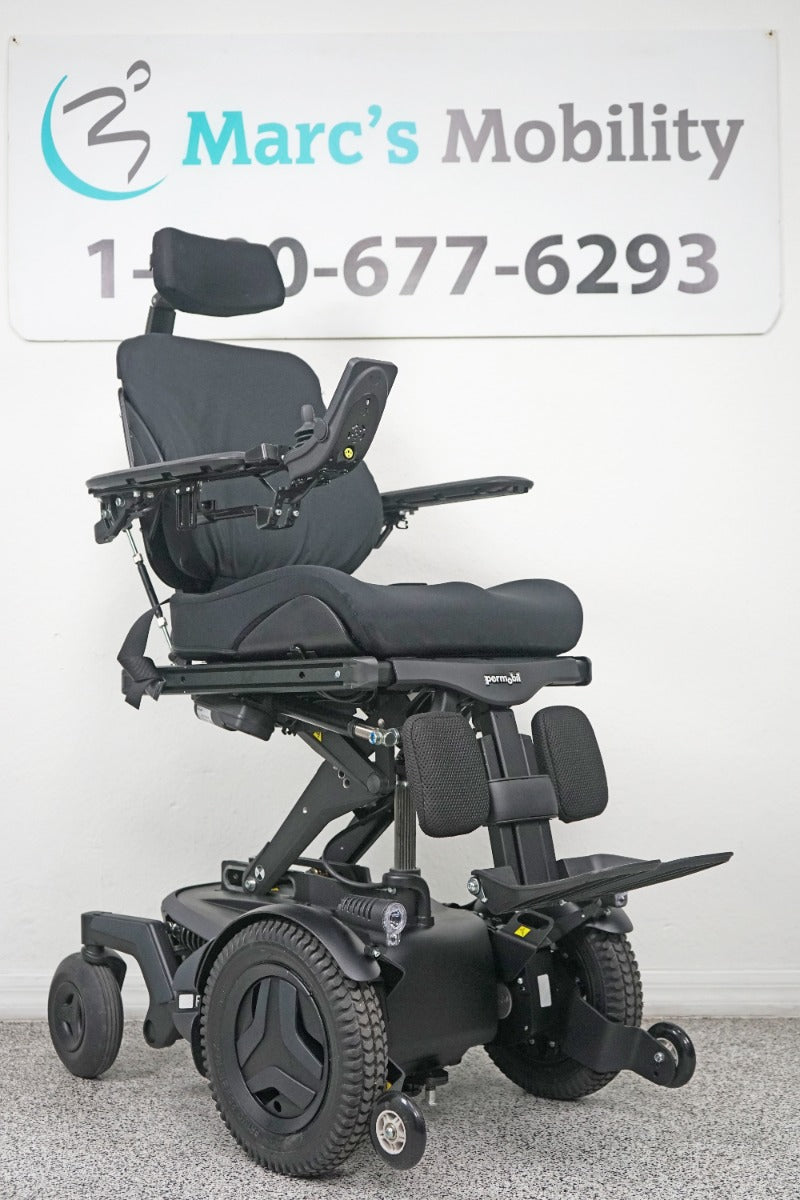 Permobil F3 Power Wheelchair 12" Seat Lift, Tilt, Recline & Legs - 8399