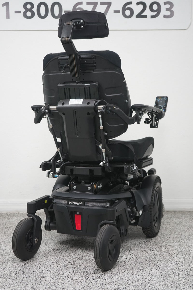 Permobil F3 Power Wheelchair 12" Seat Lift, Tilt, Recline & Legs - 8399