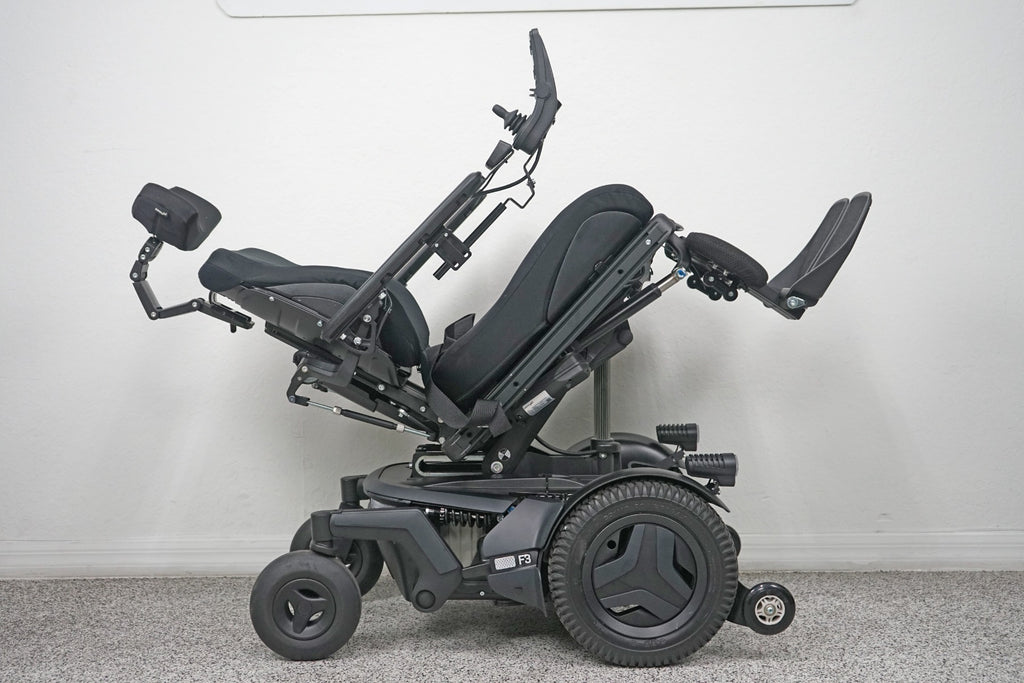 Permobil F3 Power Wheelchair 12" Seat Lift, Tilt, Recline & Legs - 8399