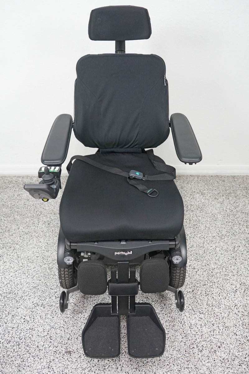 Permobil F3 Power Wheelchair 12" Seat Lift, Tilt, Recline & Legs - 8399