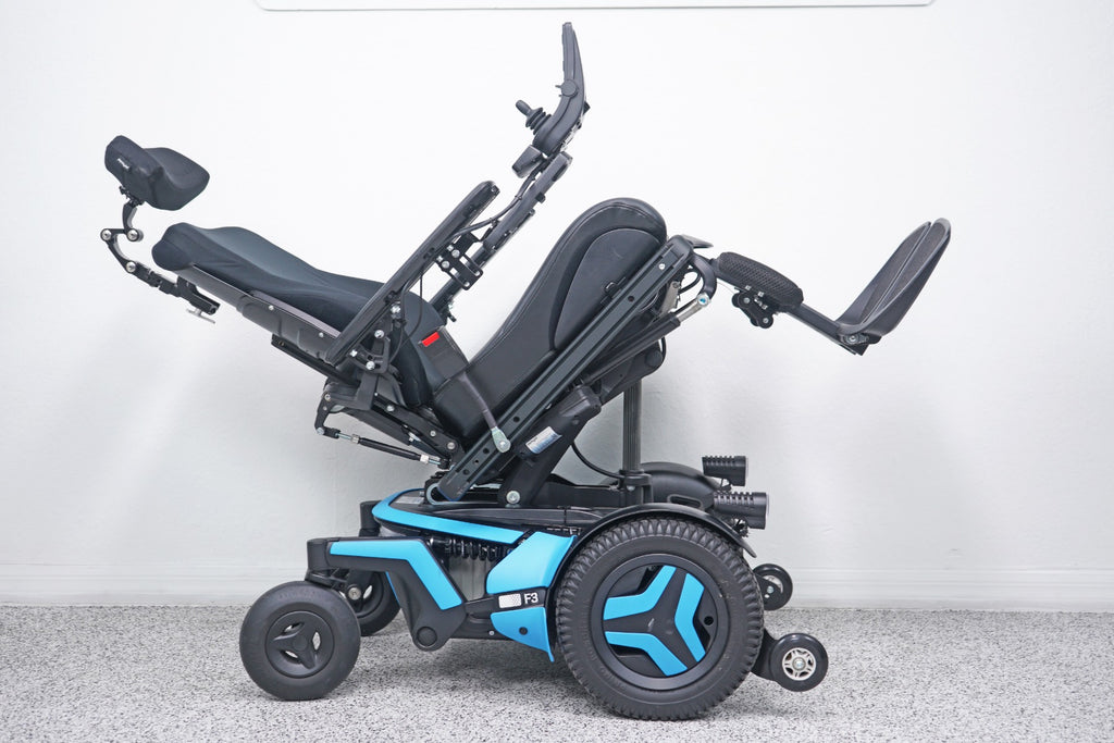 Permobil F3 Power Wheelchair 12" Seat Lift, Tilt, Recline & Legs - 8534