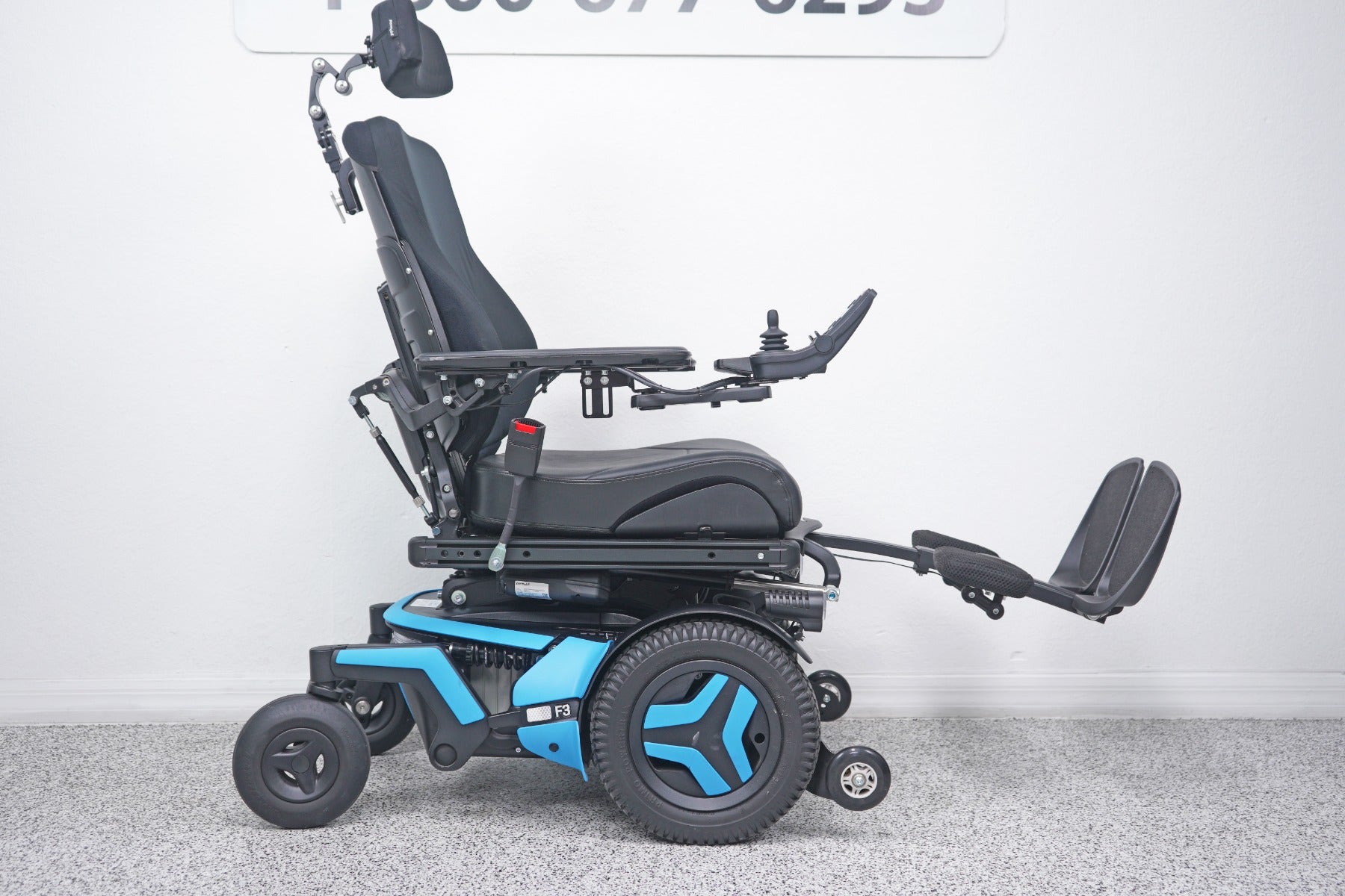 Permobil F3 Power Wheelchair 12" Seat Lift, Tilt, Recline & Legs - 8534