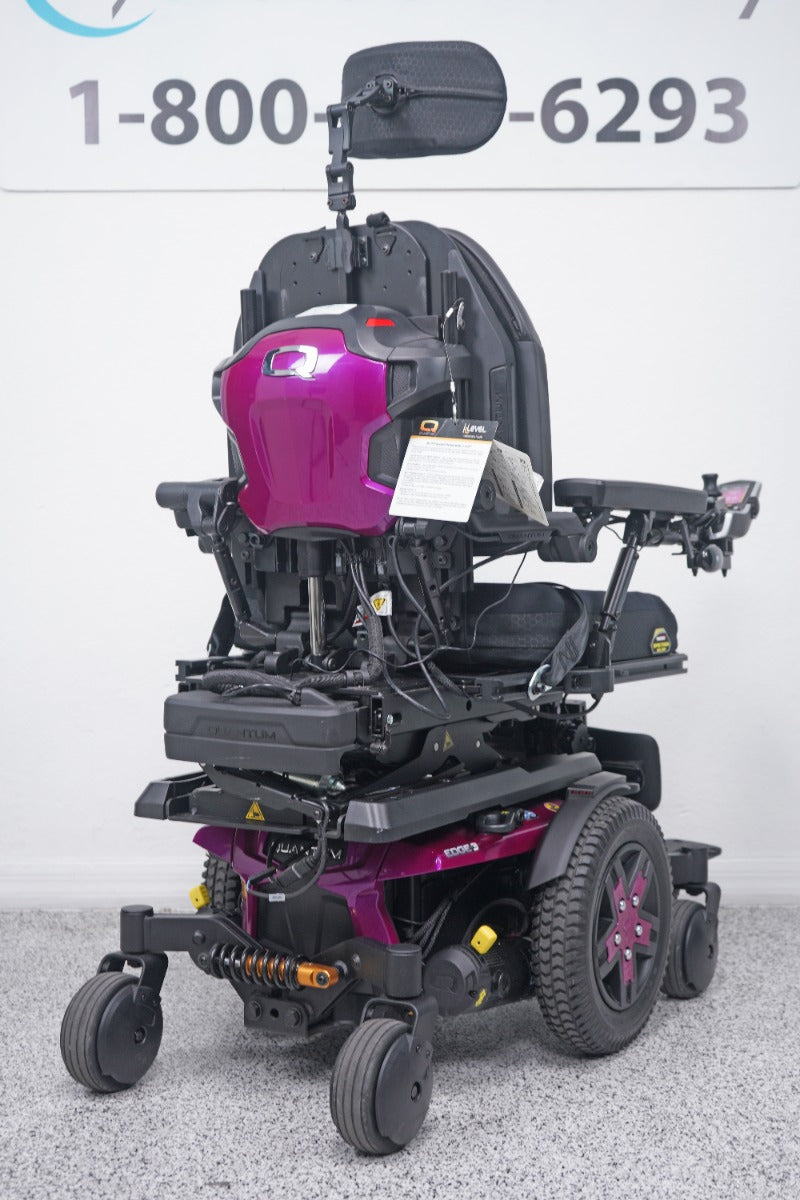 Quantum Edge 3 Power Wheelchair 12" iLevel Seat Lift, Tilt, Recline, Legs & Anterior Tilt - 8654