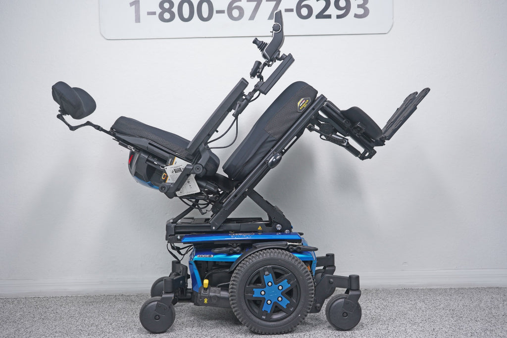 Quantum Edge 3 Power Wheelchair 12" iLevel Seat Lift, Tilt, Recline & Legs - 8699