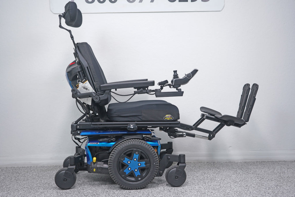 Quantum Edge 3 Power Wheelchair 12" iLevel Seat Lift, Tilt, Recline & Legs - 8699