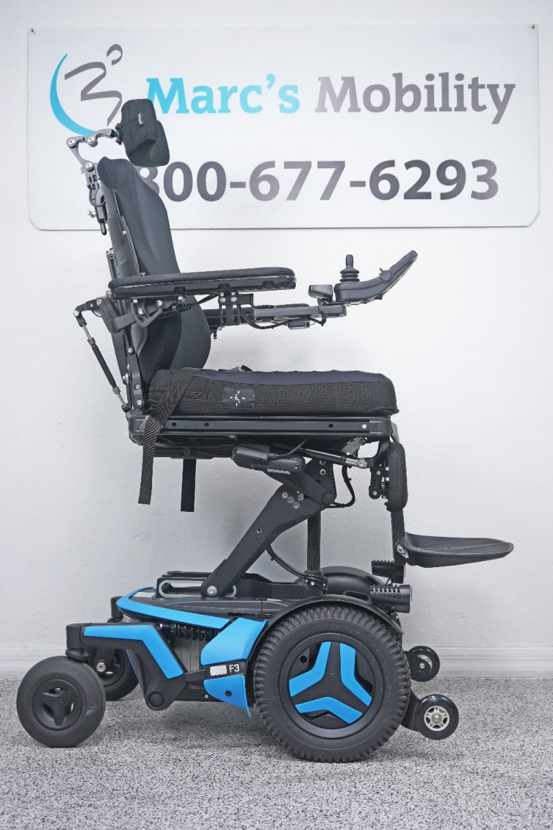 Permobil F3 Power Wheelchair 12" Seat Lift, Tilt, Recline, Legs & Anterior Tilt - 8672