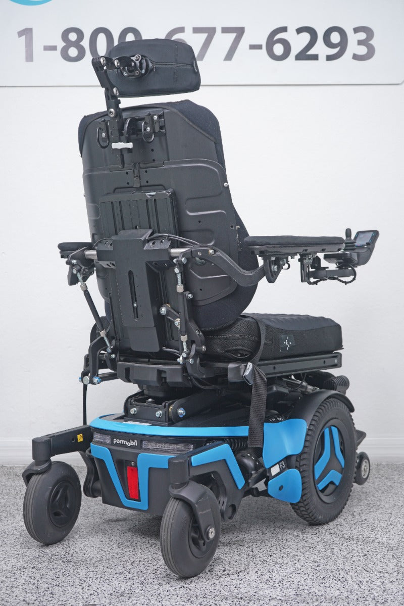 Permobil F3 Power Wheelchair 12" Seat Lift, Tilt, Recline, Legs & Anterior Tilt - 8672