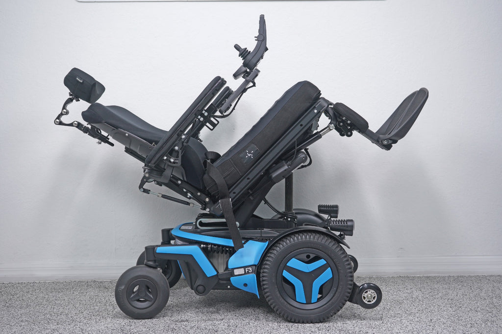 Permobil F3 Power Wheelchair 12" Seat Lift, Tilt, Recline, Legs & Anterior Tilt - 8672