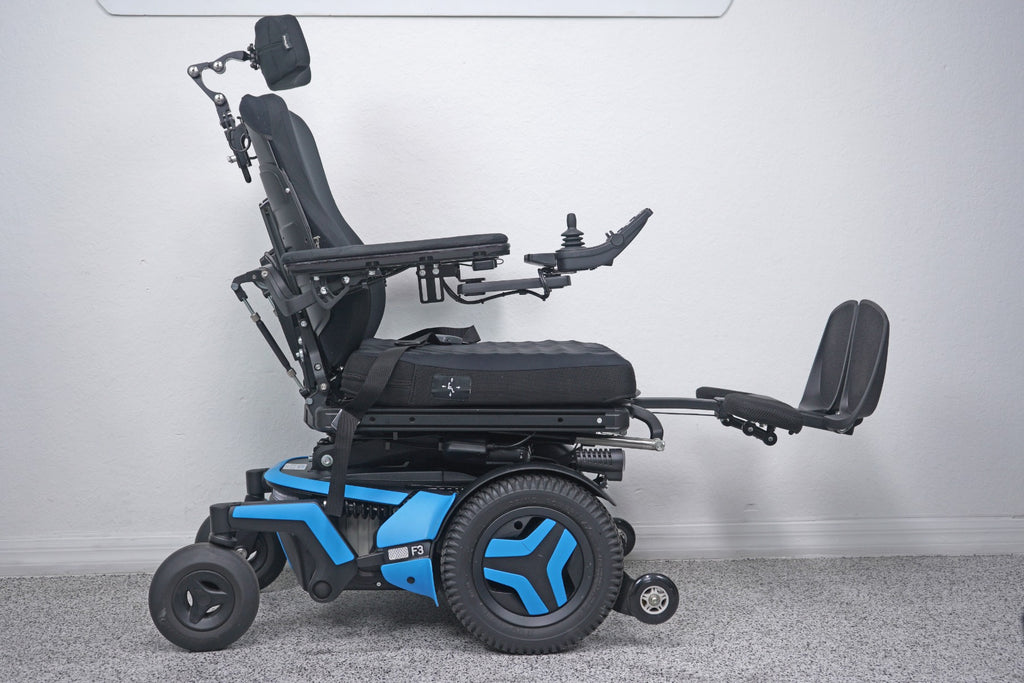Permobil F3 Power Wheelchair 12" Seat Lift, Tilt, Recline, Legs & Anterior Tilt - 8672