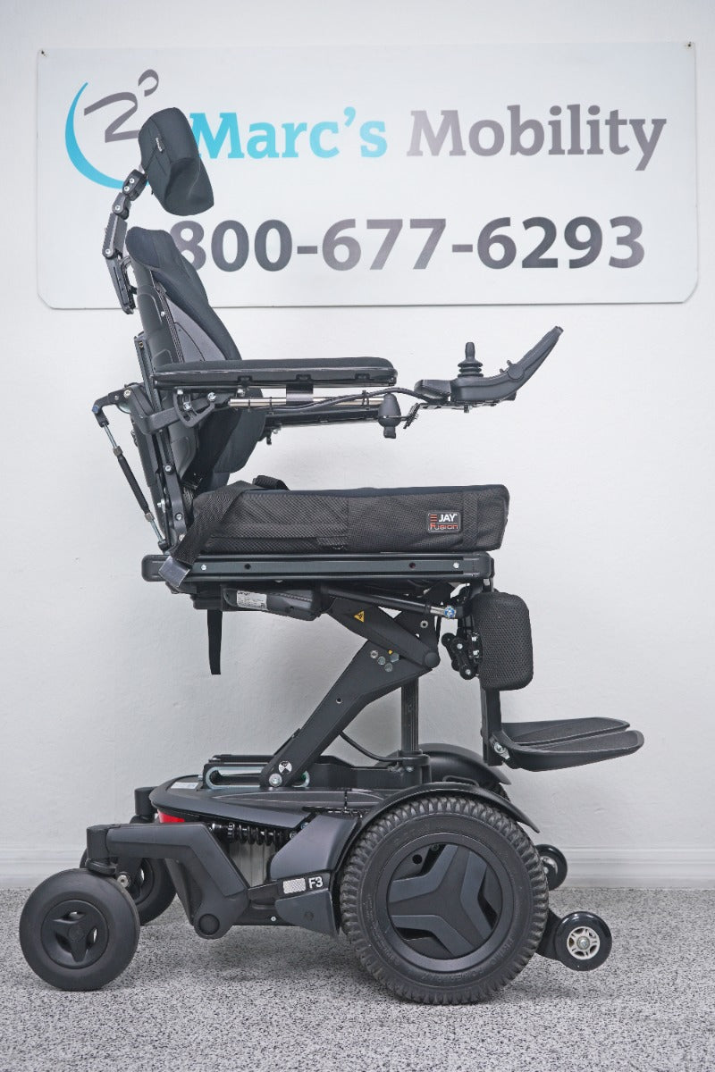 Permobil F3 Power Wheelchair 12" Seat Lift, Tilt, Recline, Legs & Anterior Tilt - 8703