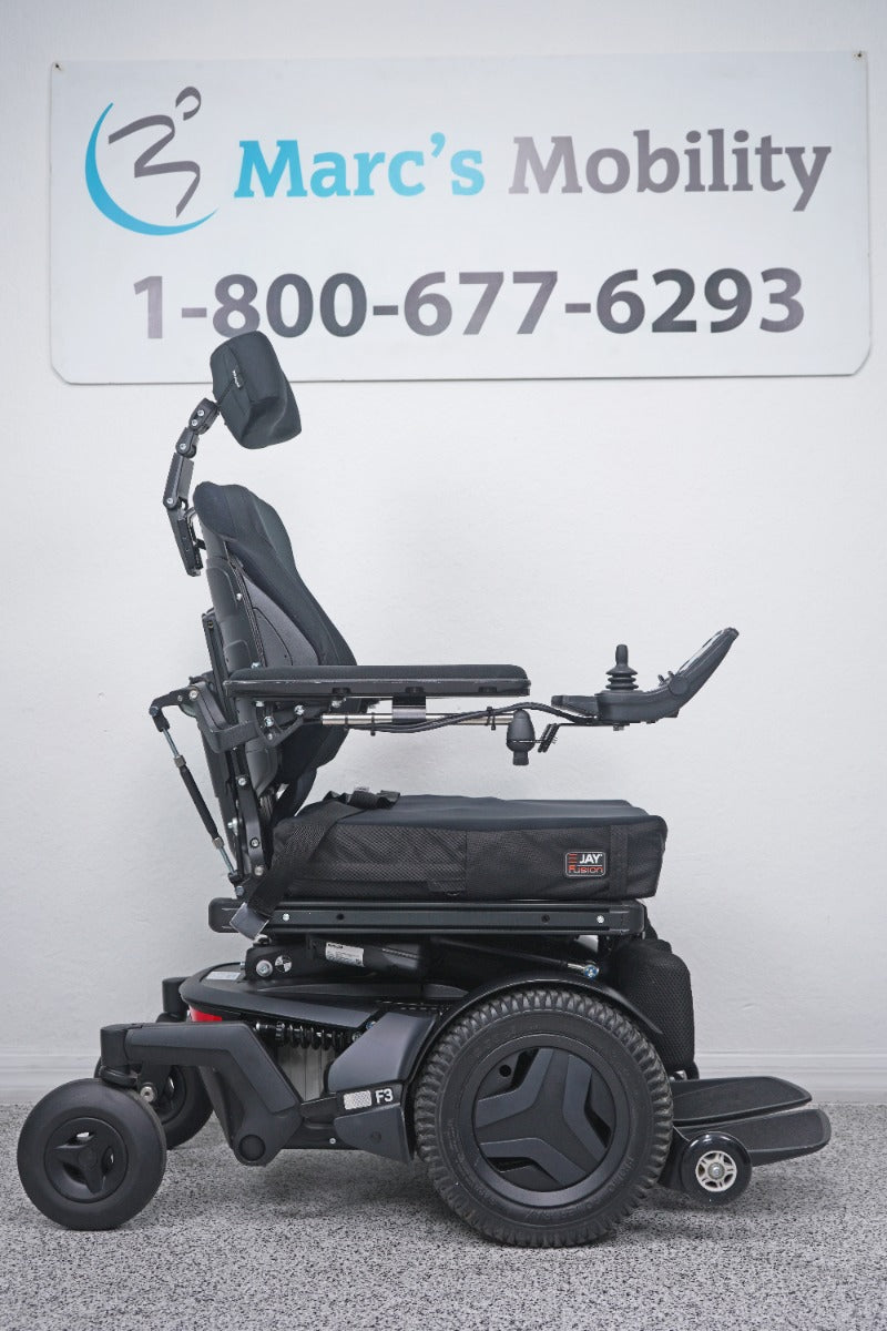 Permobil F3 Power Wheelchair 12" Seat Lift, Tilt, Recline, Legs & Anterior Tilt - 8703