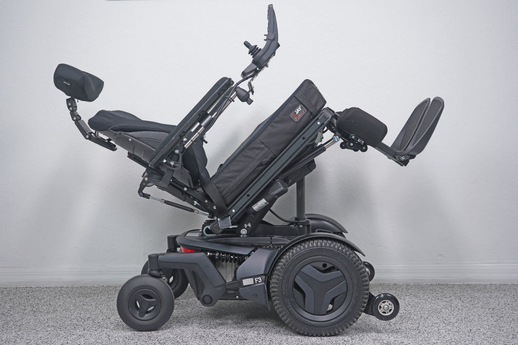 Permobil F3 Power Wheelchair 12" Seat Lift, Tilt, Recline, Legs & Anterior Tilt - 8703