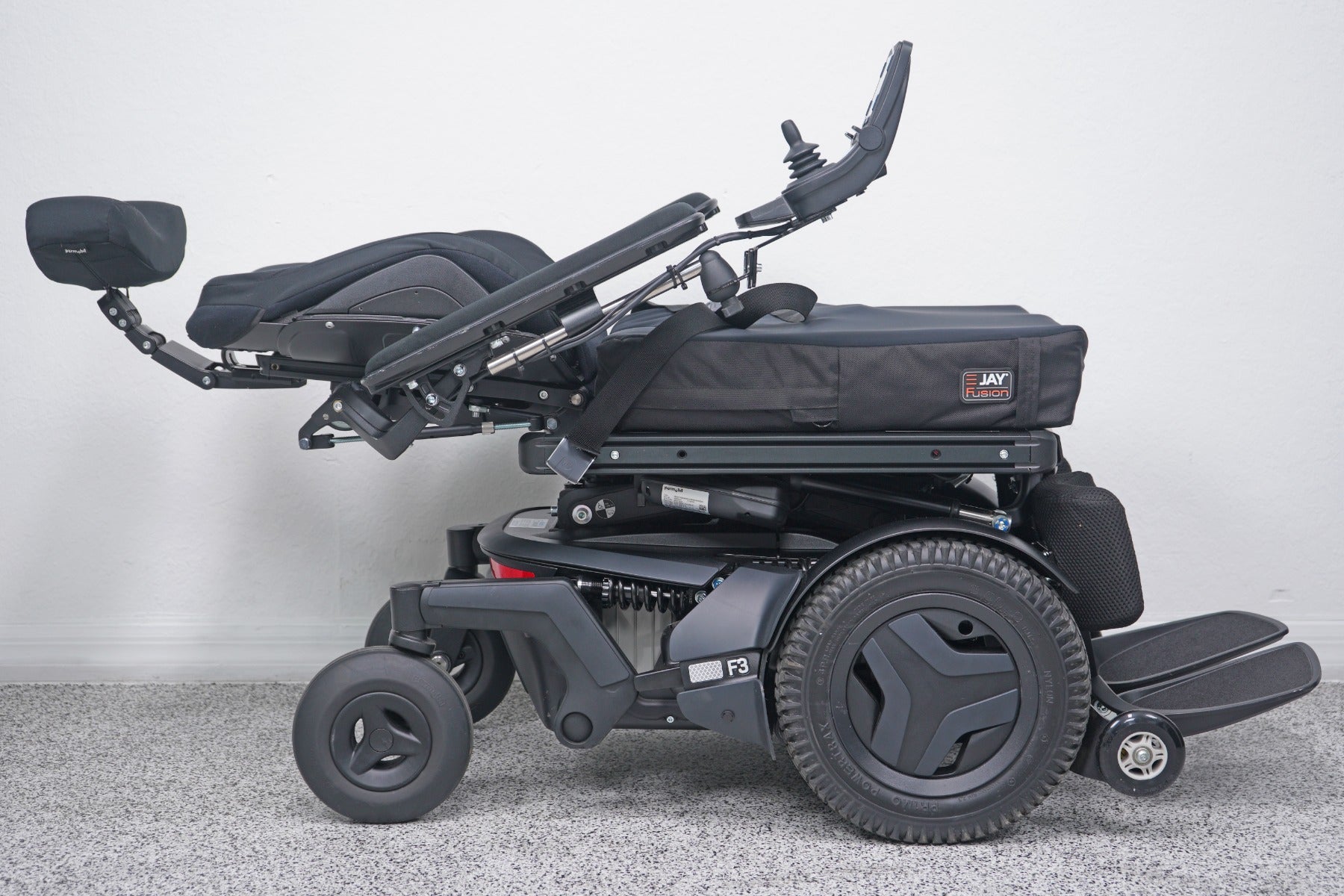 Permobil F3 Power Wheelchair 12" Seat Lift, Tilt, Recline, Legs & Anterior Tilt - 8703