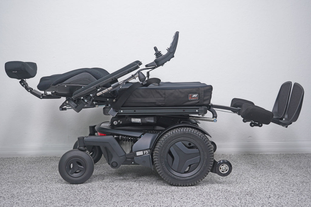 Permobil F3 Power Wheelchair 12" Seat Lift, Tilt, Recline, Legs & Anterior Tilt - 8703